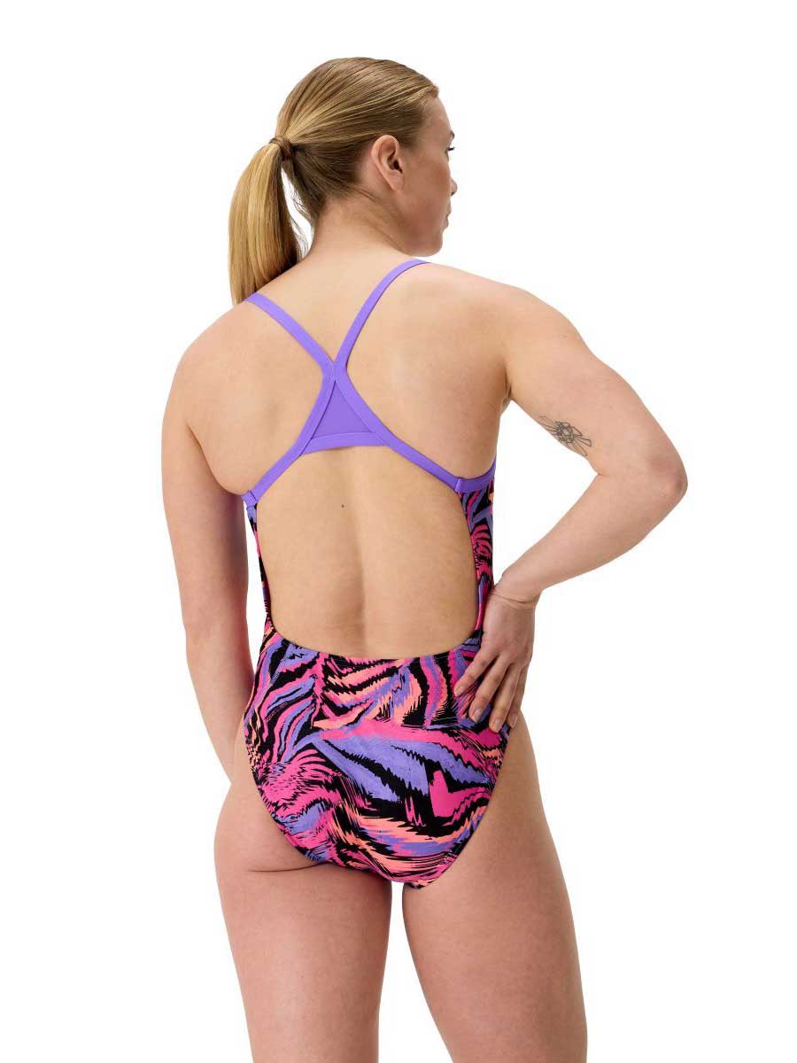 SPEEDO Цял бански FL PRINTED TURNBACK