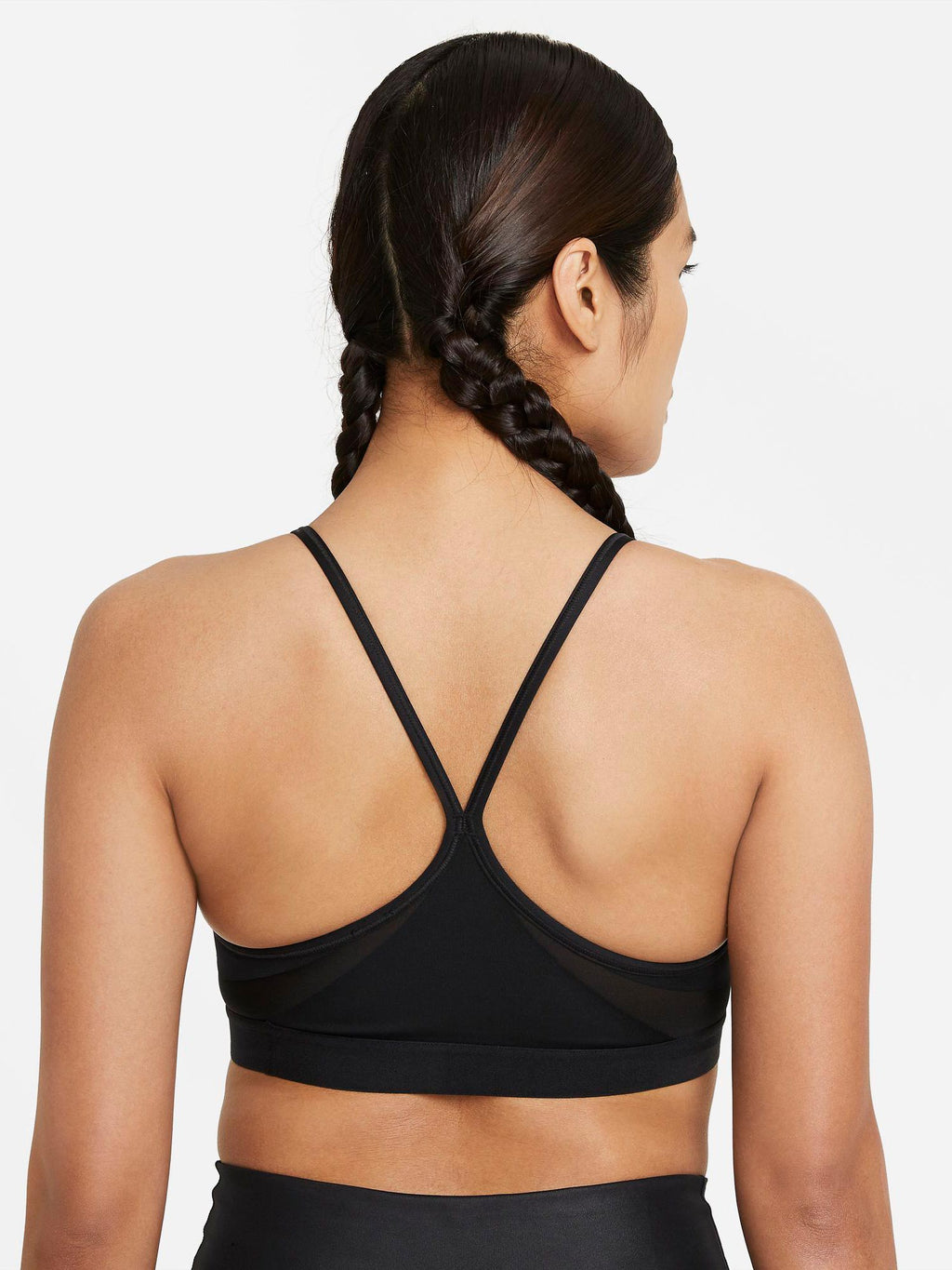 NIKE Спортен сутиен W NK INDY V-NECK BRA