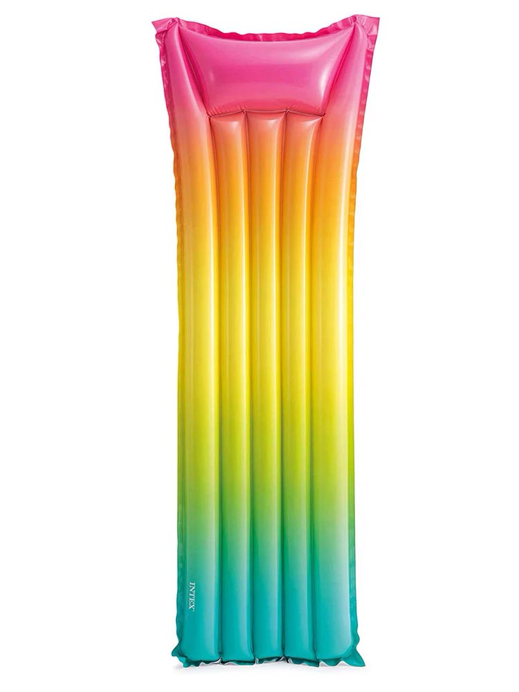 INTEX Надуваем дюшек Rainbow Ombre Mat