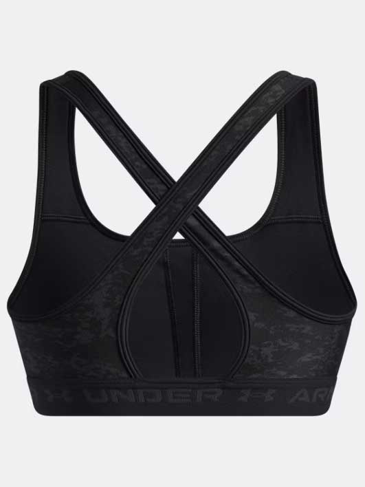 UNDER ARMOUR Спортен сутиен Crossback Mid Print