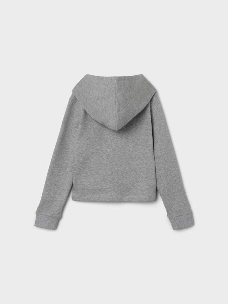 NAME IT Суитшърт NKFLAYLA LS SHORT SWEAT CARD WH BRU