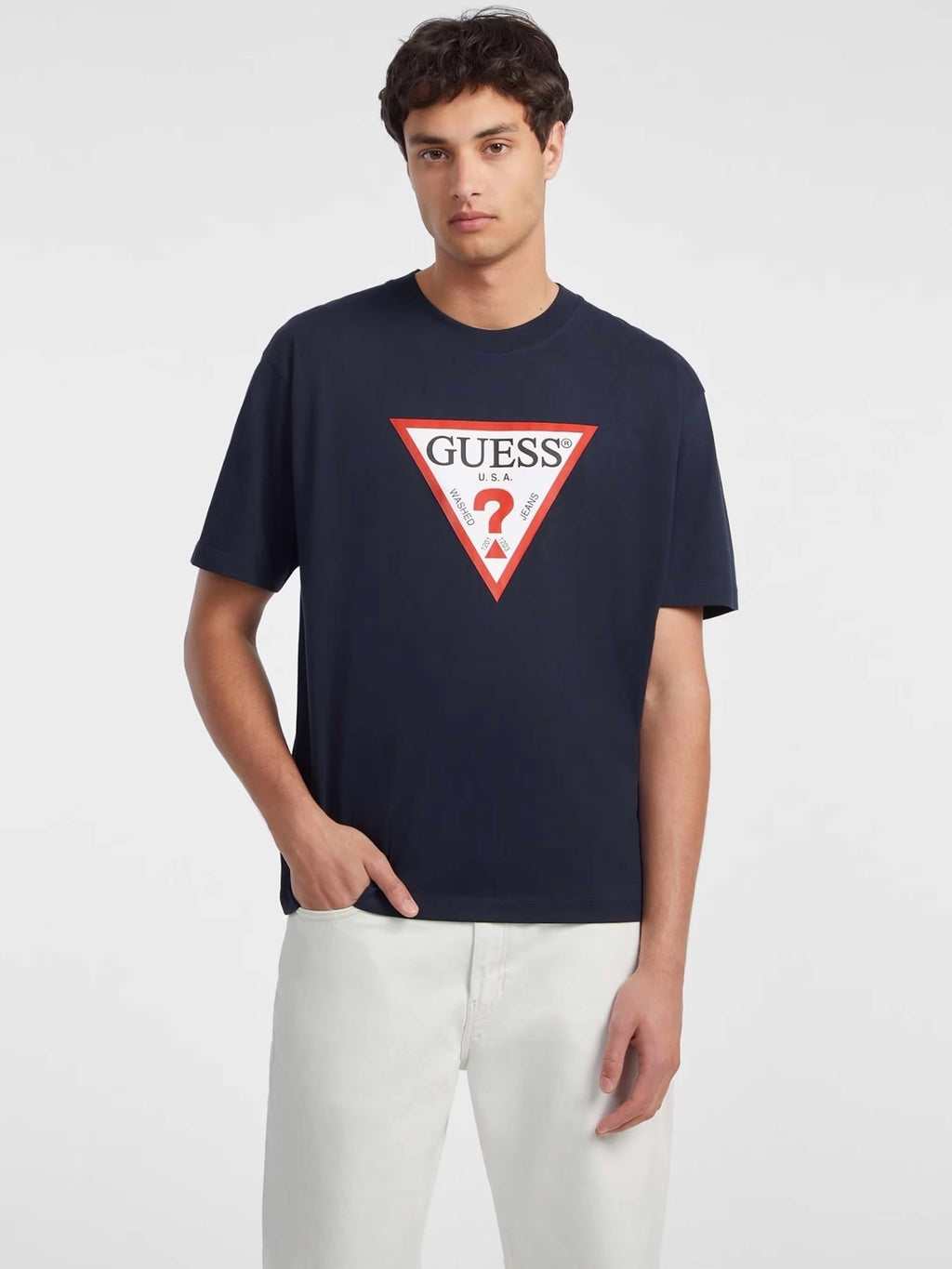 GUESS JEANS Тениска GJ SS CN OS ICONIC TEE