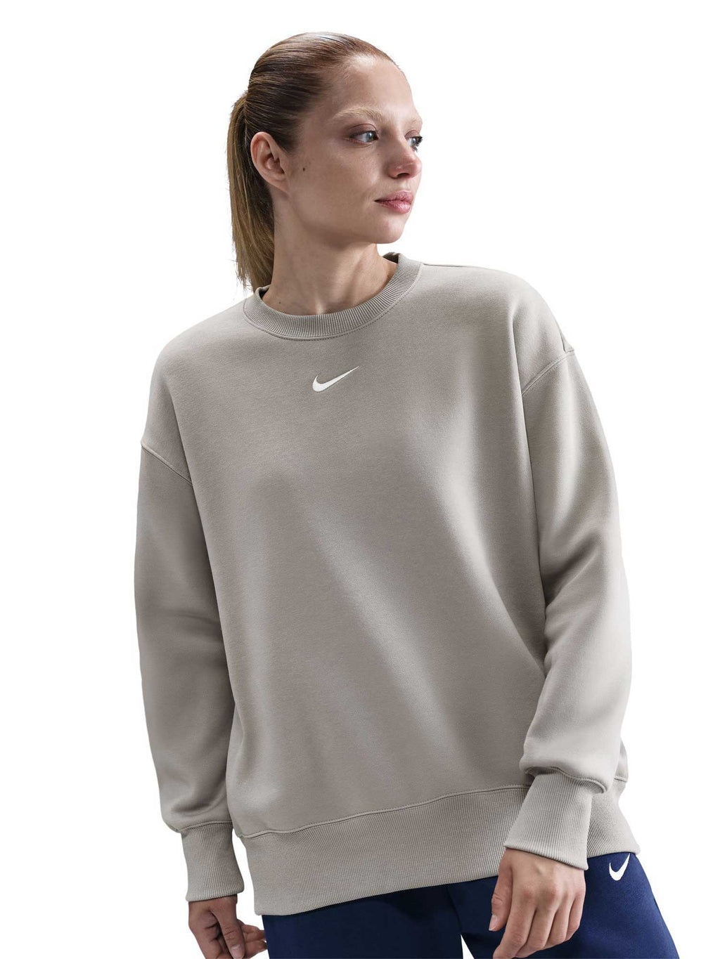 NIKE Блуза W NSW PHNX FLC OS LONG CREW
