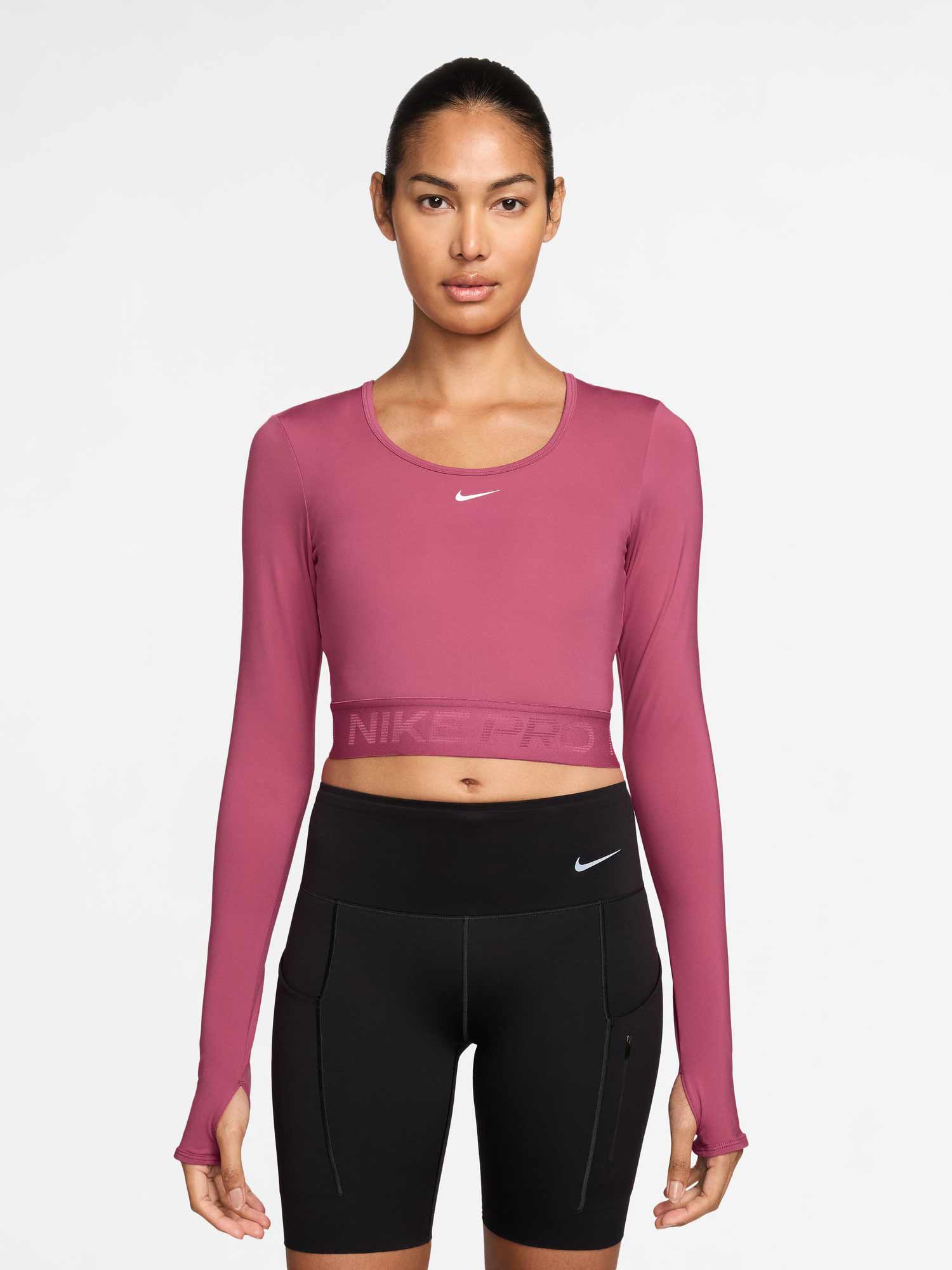 NIKE Блуза W NP DF LS TOP GG SHINE