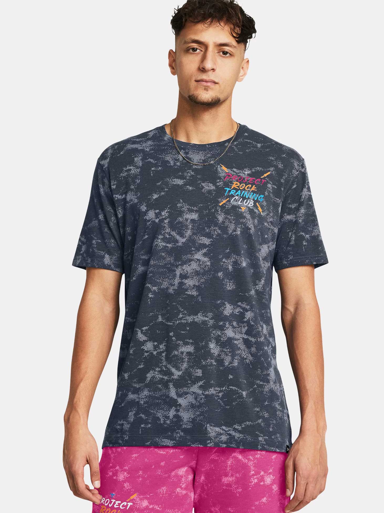 UNDER ARMOUR Тениска UA Pjt Rck TC AOP Graphic SS