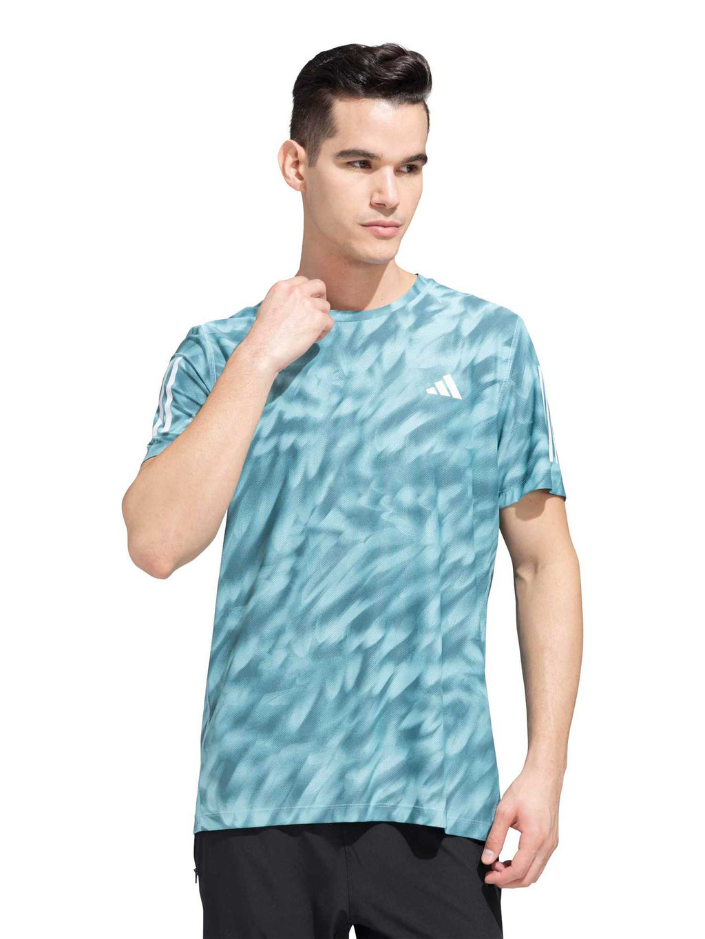 ADIDAS PERFORMANCE Тениска Own The Run Allover Print T-Shirt