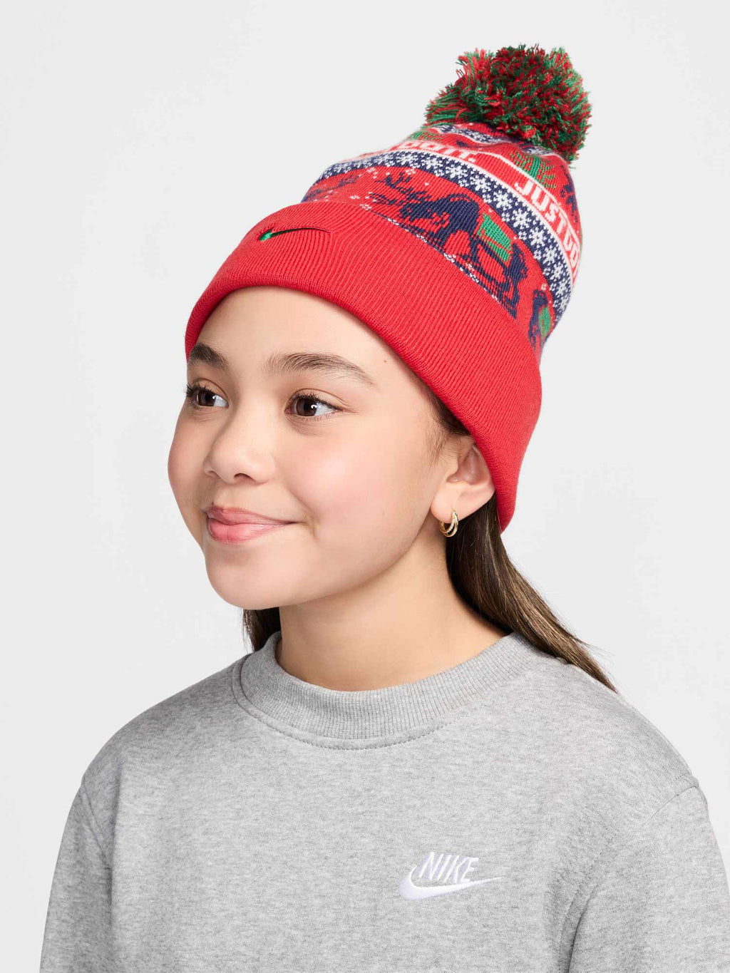 NIKE Шапка K NK PEAK BEANIE SC HOL25 L