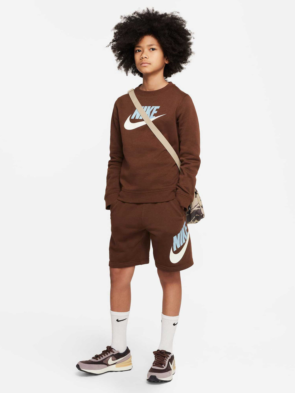 NIKE Блуза B NSW CLUB HBR CREW