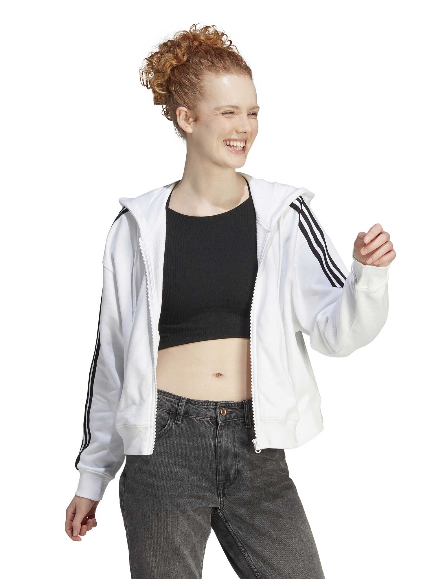 ADIDAS SPORTSWEAR Суитшърт Essentials 3-Stripes French Terry Bomber