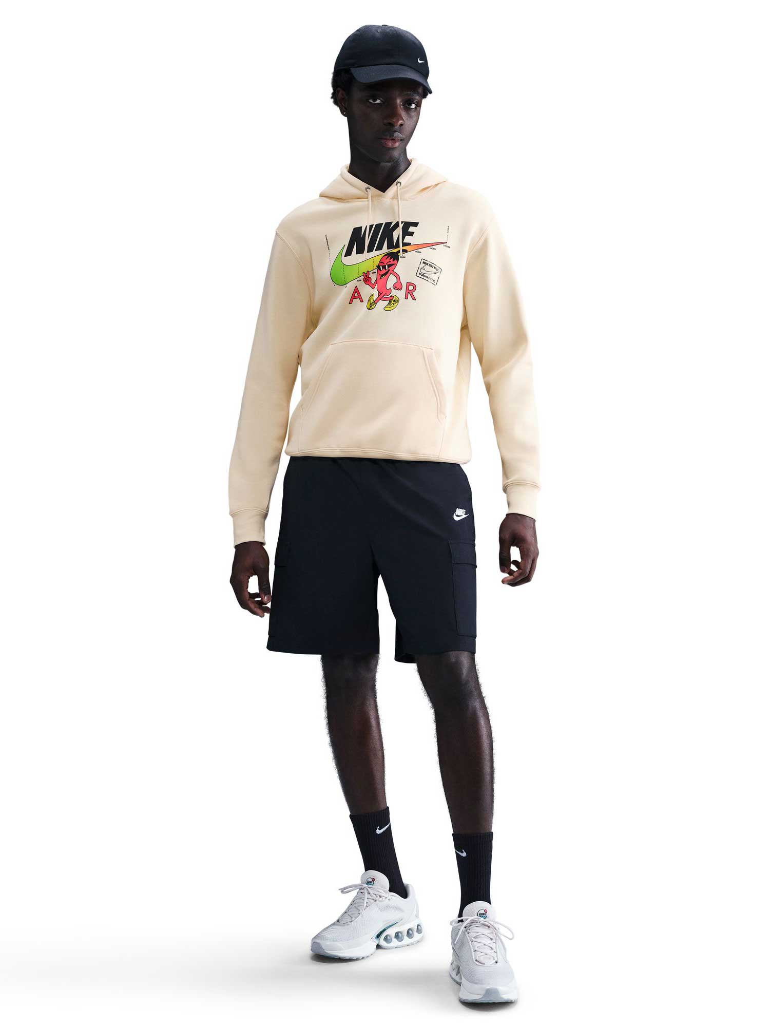 NIKE Суитшърт U NSW HDY CLUB OC MED GFX SEGB