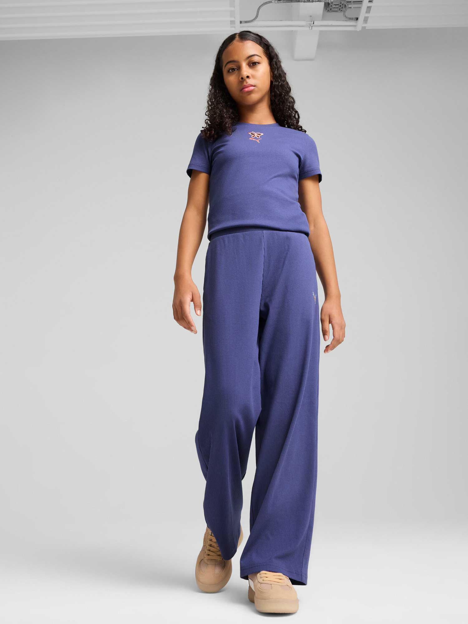 PUMA Спортно долнище BUTTERFLY VIBE Ribbed Pants G