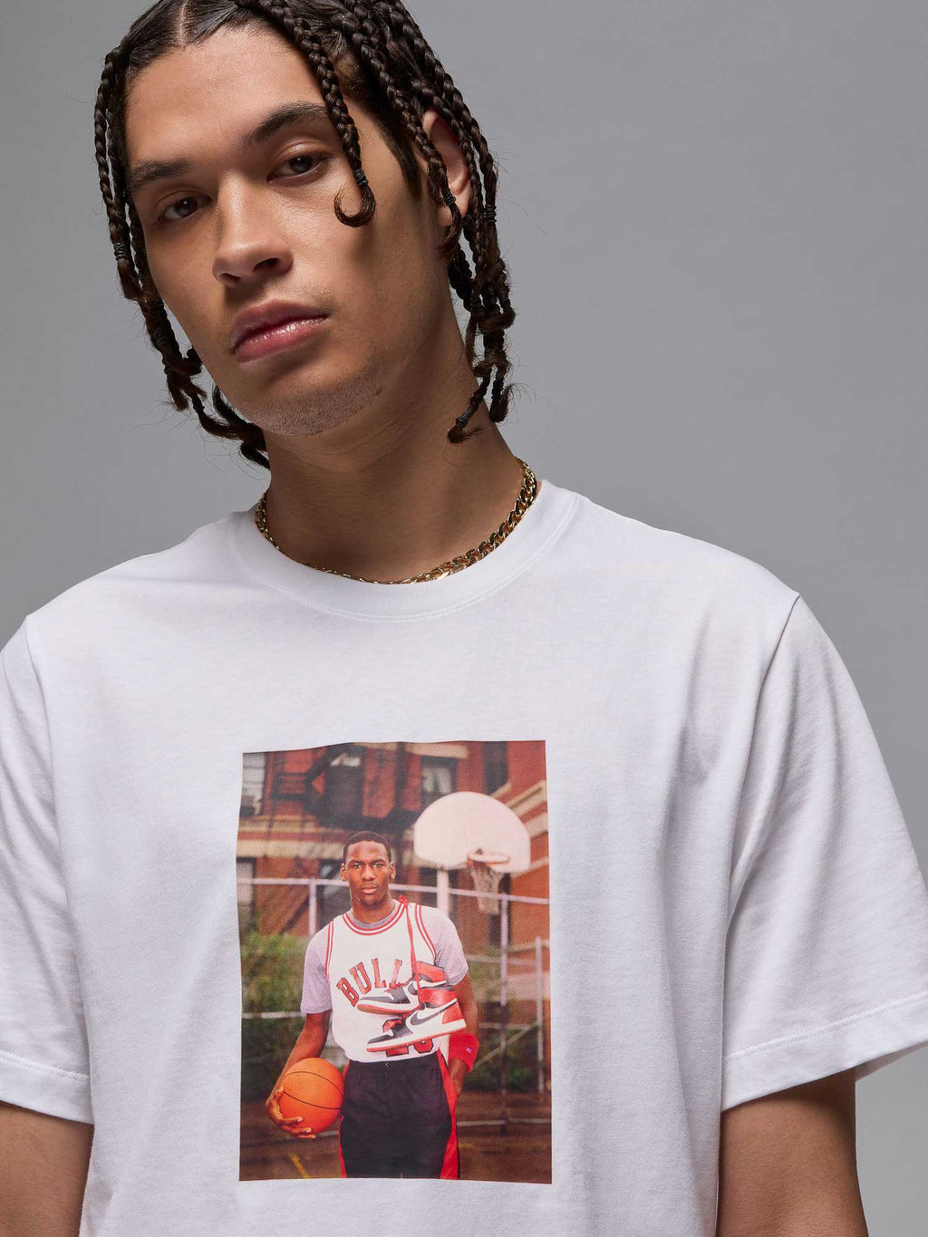 JORDAN Тениска M J BRAND PHOTO SS CREW