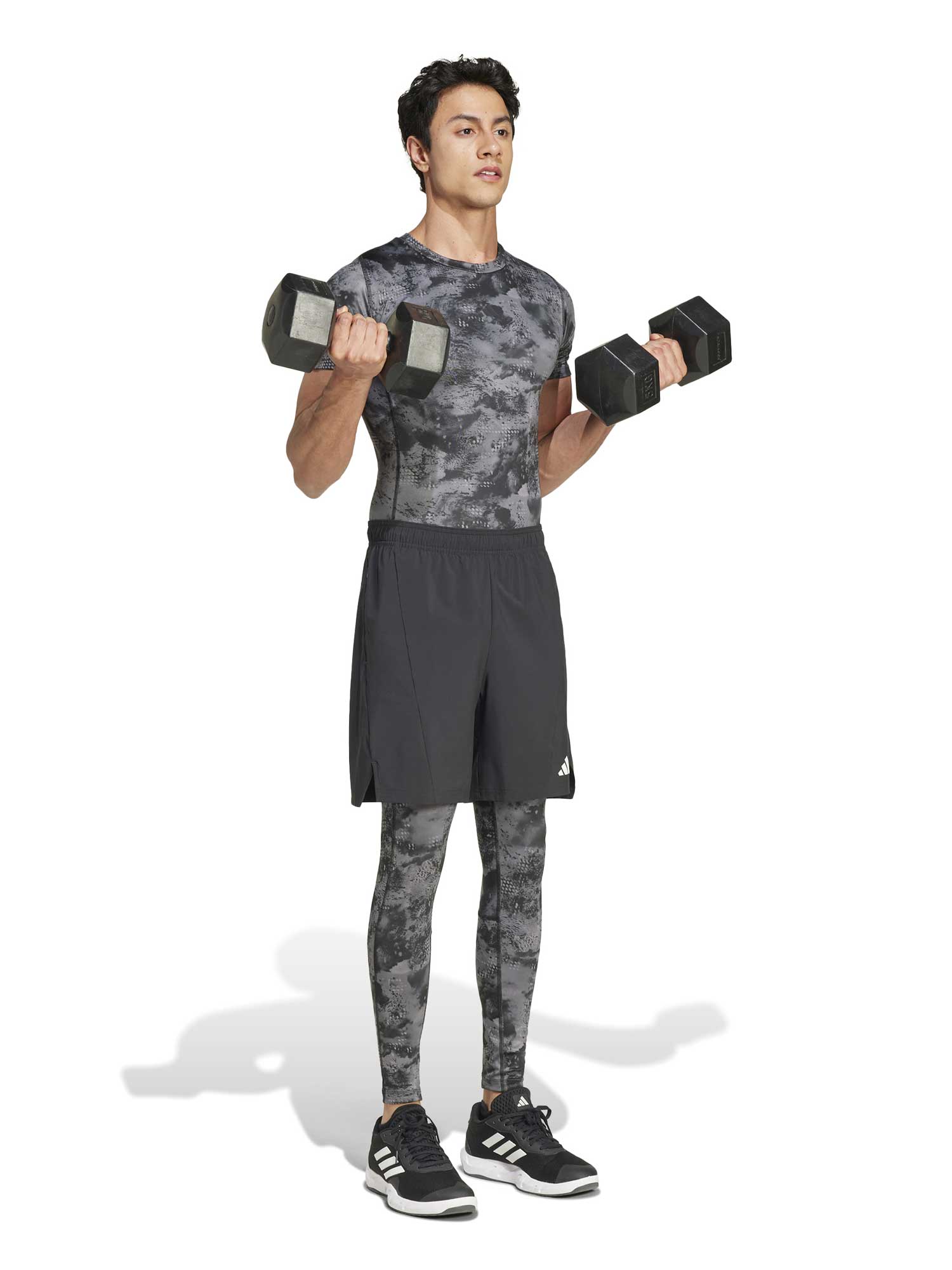ADIDAS PERFORMANCE Тениска TECHFIT TRAINING AOP T-SHIRT