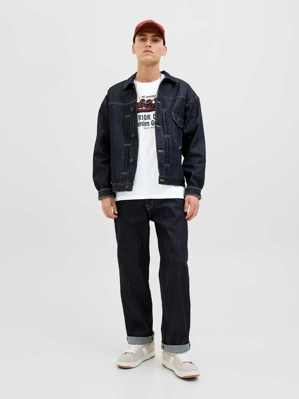 JACK & JONES Тениска JJELOGO TEE SS O-NECK 2 COL AW25 SN