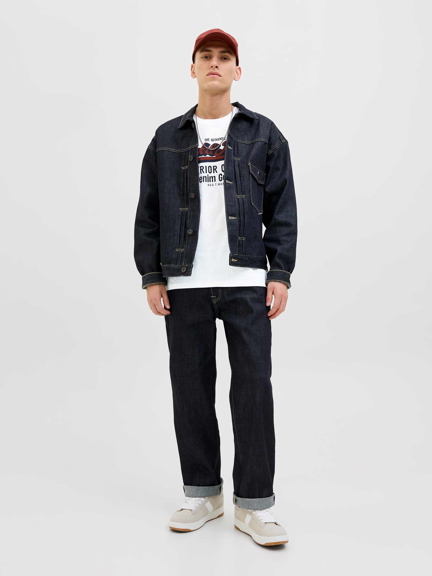 JACK & JONES Тениска JJELOGO TEE SS O-NECK 2 COL AW25 SN