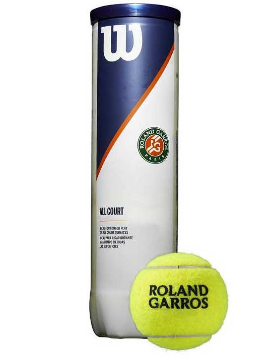 WILSON Тенис топки ROLAND GARROS ALL CT x4