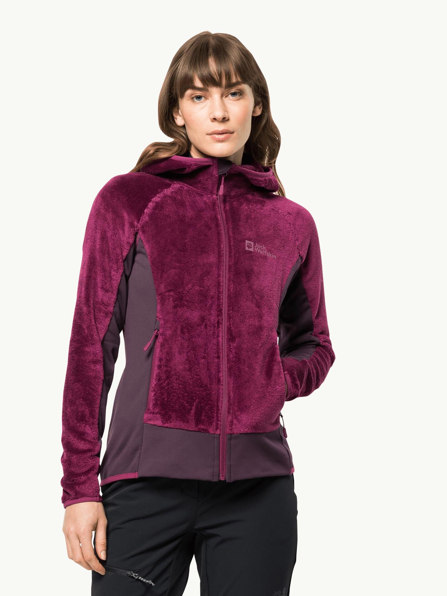 JACK WOLFSKIN Полар ROTWAND HOODED FZ W