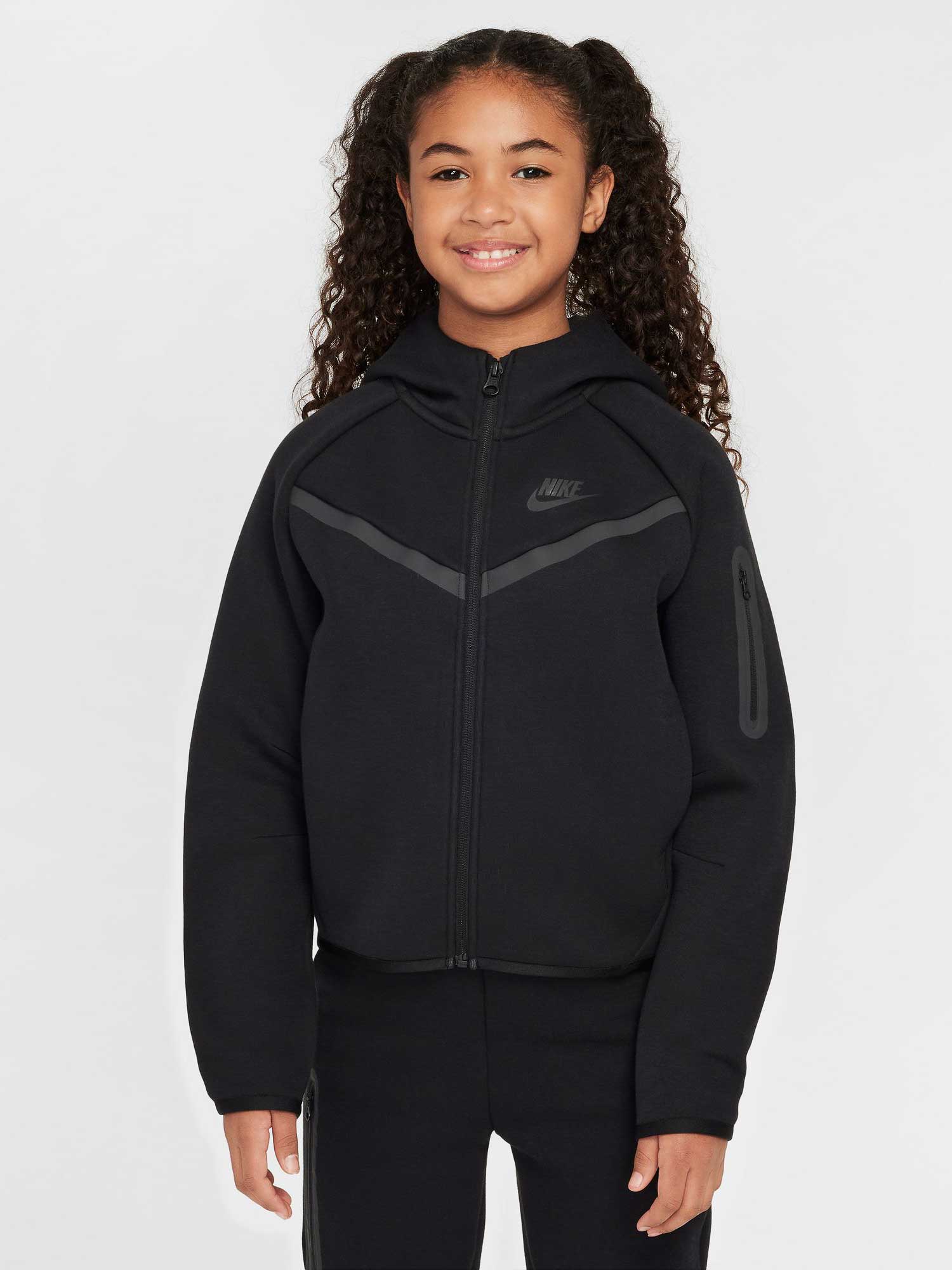NIKE Суитшърт G NSW TCH FLC HD FZ LS - PD
