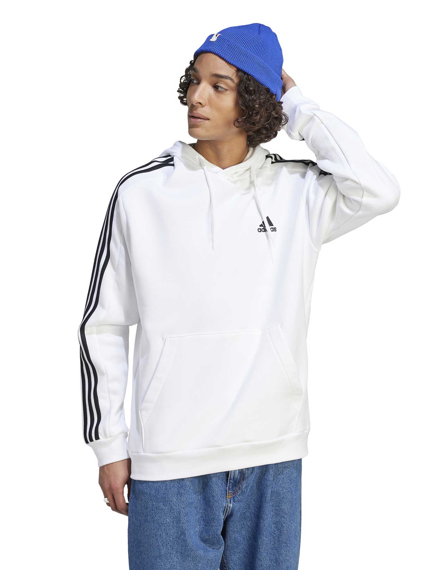 ADIDAS SPORTSWEAR Суитшърт Essentials Fleece 3-Stripes Hoodie