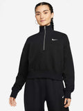 NIKE Блуза W NSW PHNX FLC QZ CROP