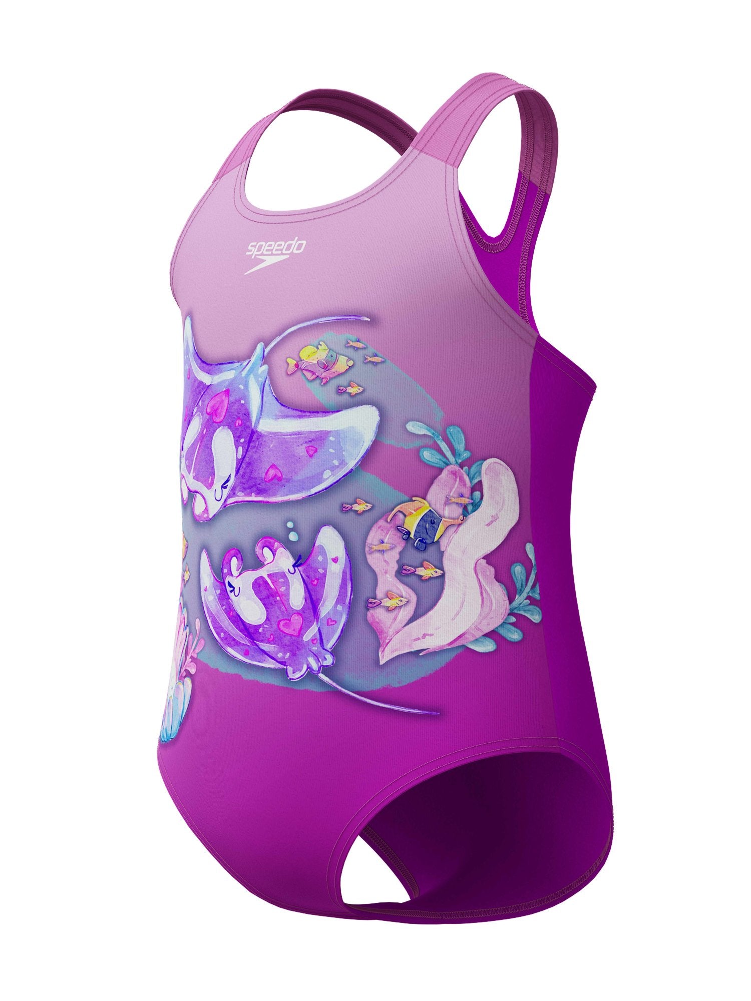 SPEEDO Цял бански GIRLS DIGITAL PRINTED