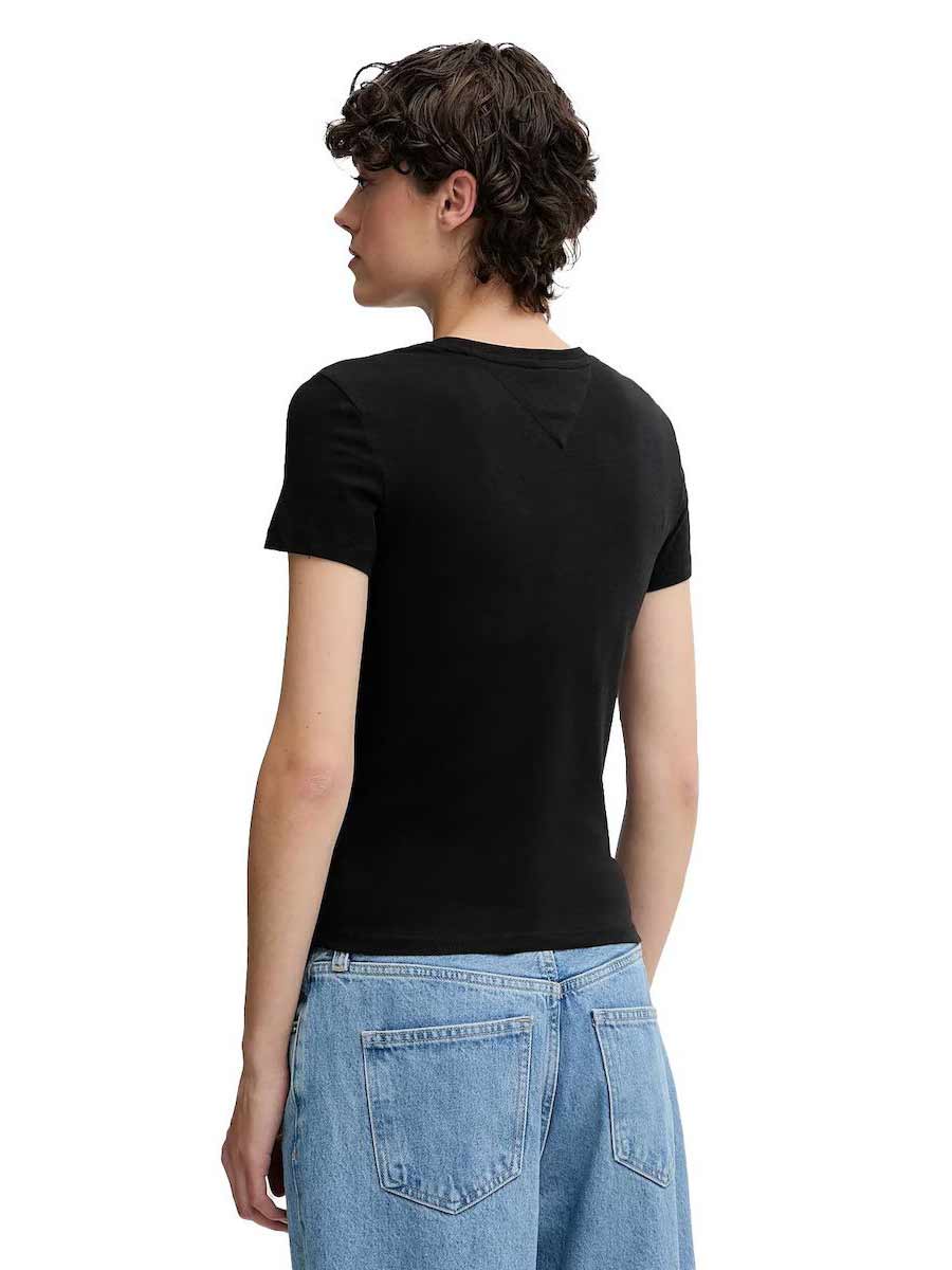 TOMMY JEANS Тениска TJW SLIM ESSENTIAL LOGO2 TEE E
