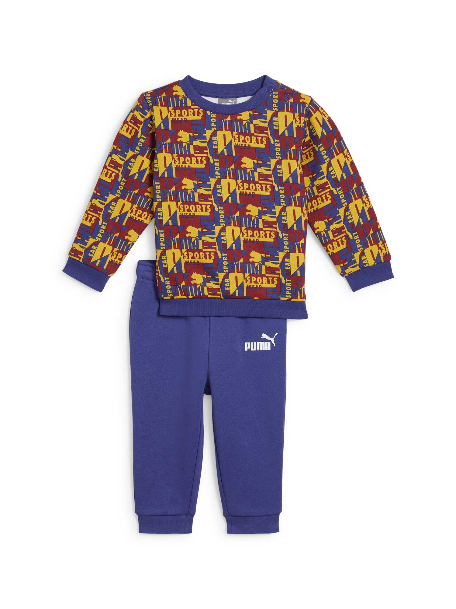 PUMA Спортен екип MINICATS AOP Crew Jogger FL INF