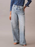 Calvin Klein Jeans Дънки TH WD LG CK DSTRSSD