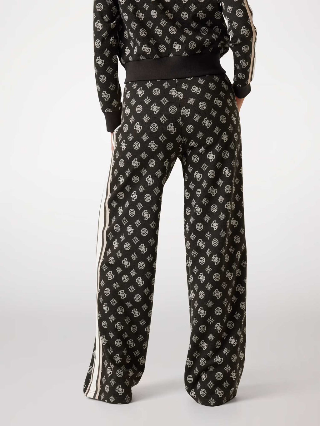 GUESS Спортно долнище PEONY TAPED STRAIGHT