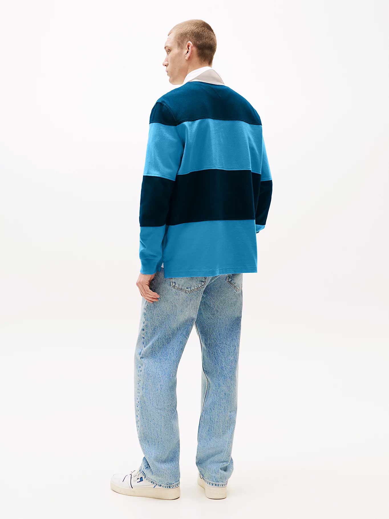 TOMMY JEANS Тениска TJM RLX FIT COLORBLOCK RUGBY E