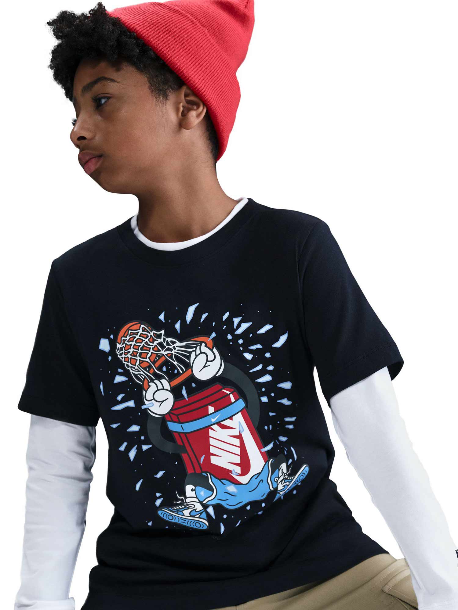 NIKE Тениска K NSW TEE BOXY DUNK