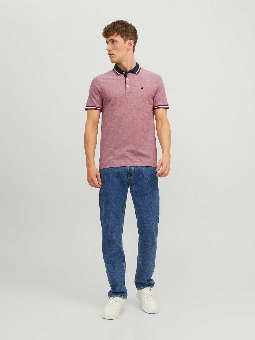 JACK & JONES Тениска JJEPAULOS POLO SS NOOS