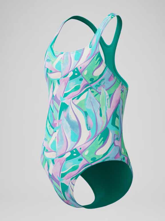 SPEEDO Цял бански GIRLS PRINTED MEDALIST