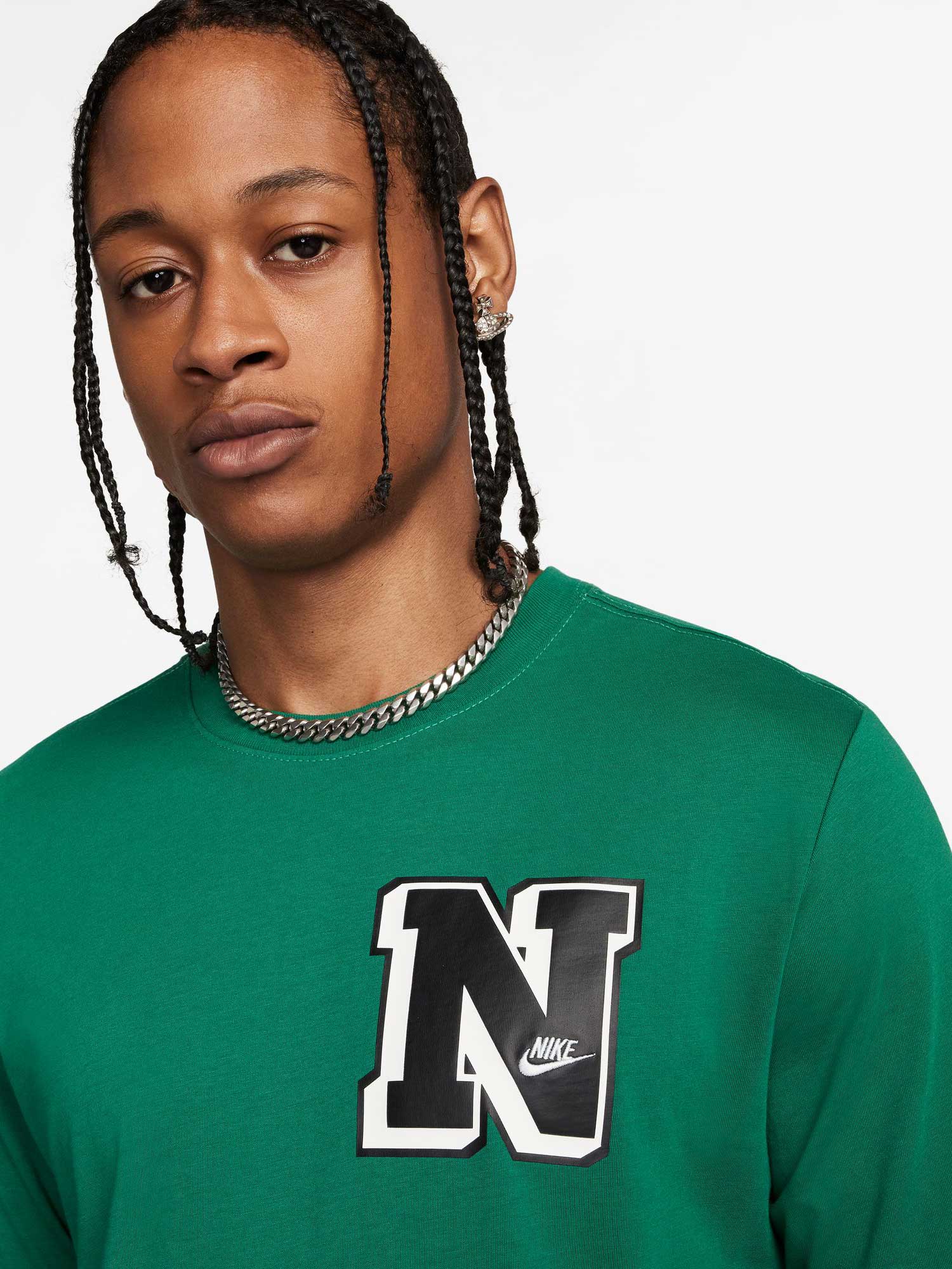 NIKE Тениска M NSW TEE CLUB SSNL LBR