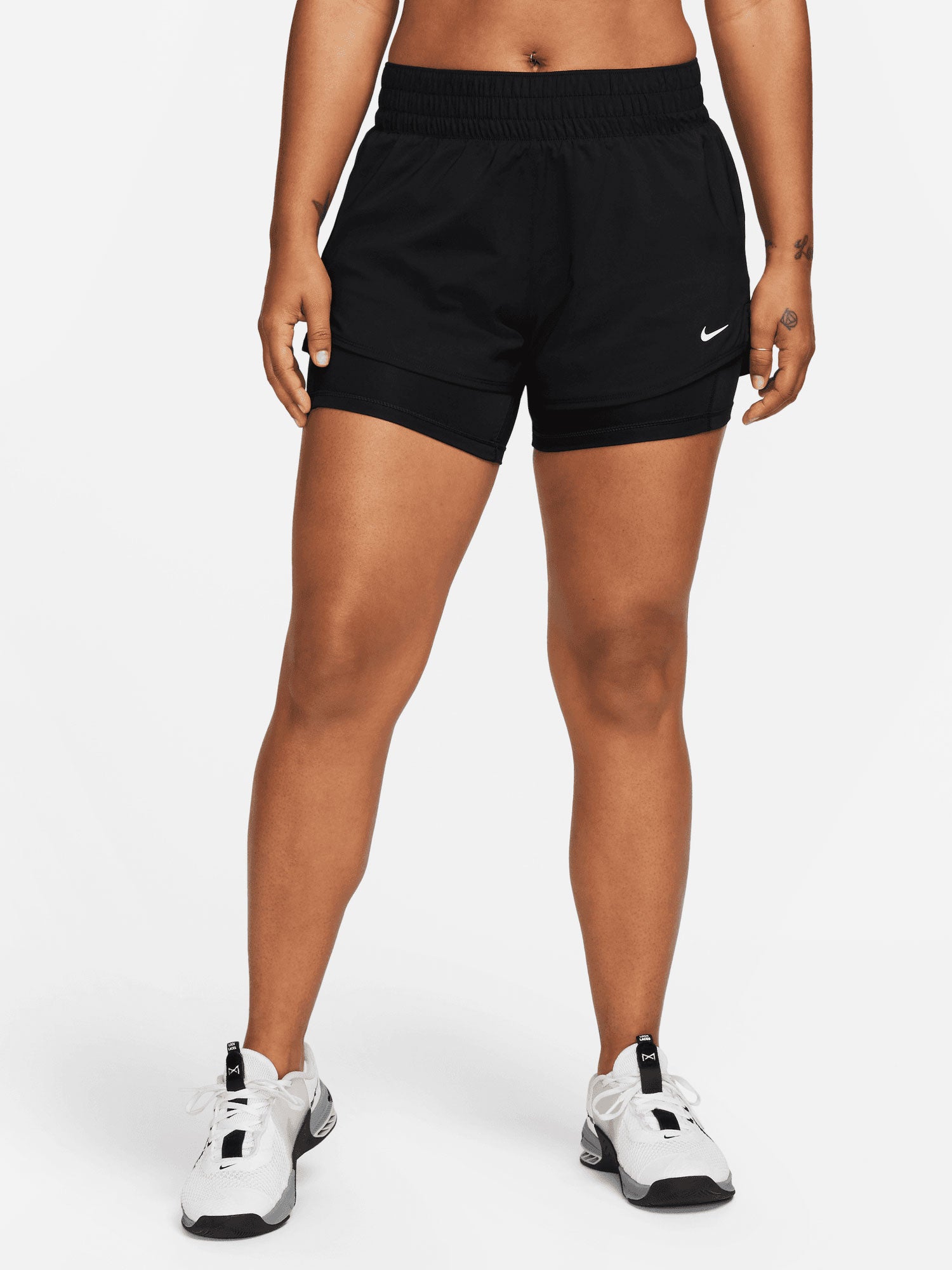 NIKE Къси панталони W NK ONE DF MR 3IN 2N1 SHORT