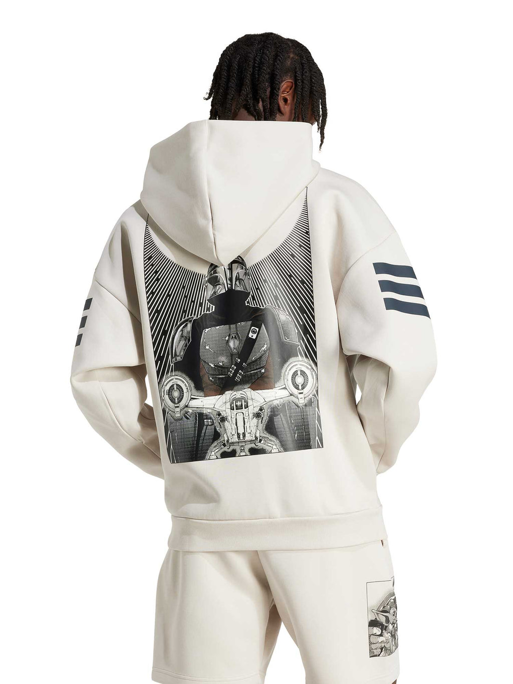 ADIDAS SPORTSWEAR Суитшърт x Star Wars The Mandalorian Hoodie Back