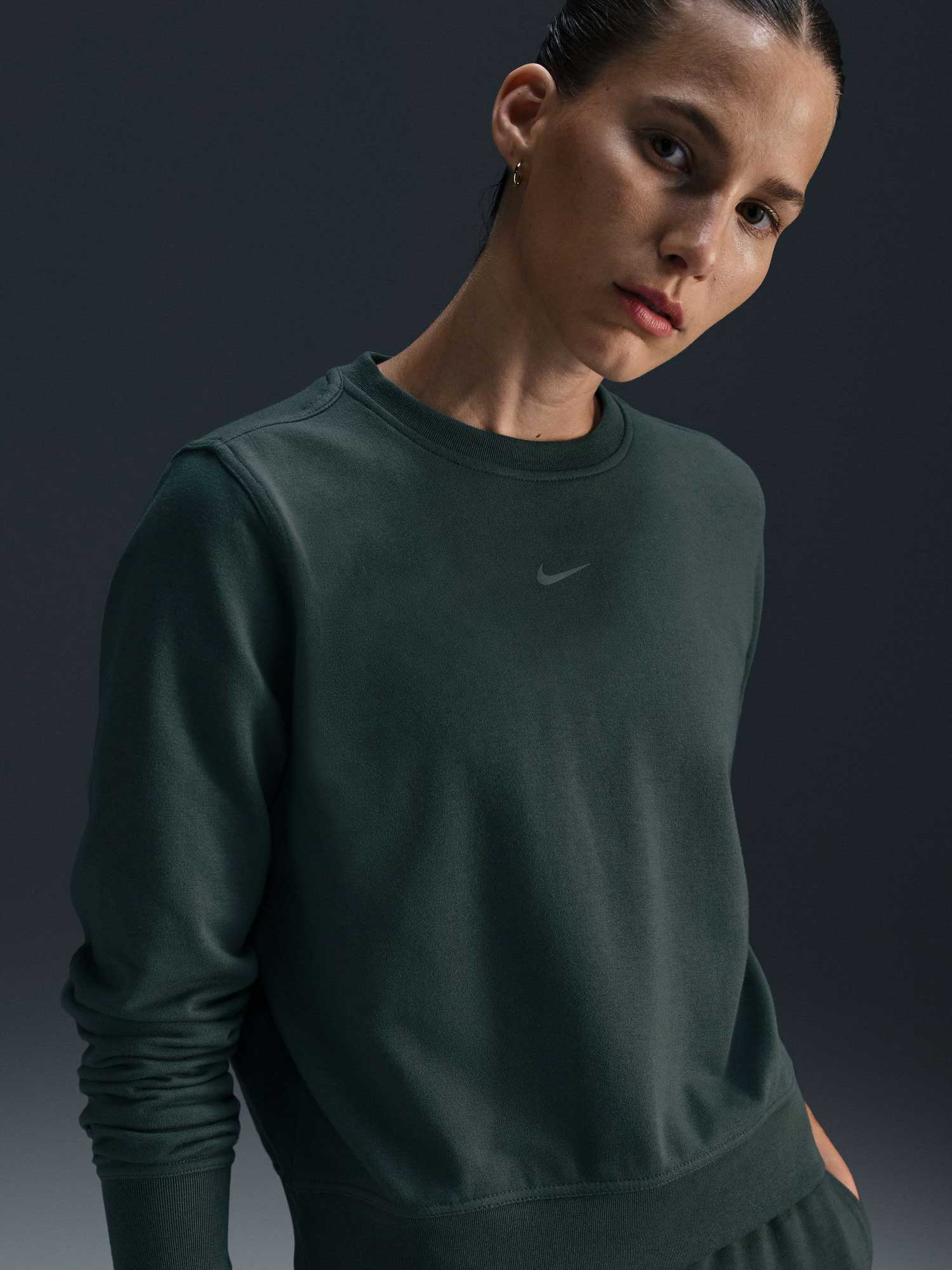 NIKE Блуза W NK ONE DF CREW LBR