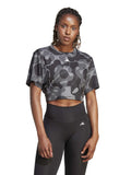 ADIDAS PERFORMANCE Тениска Train Essentials AOP Floral Print Crop