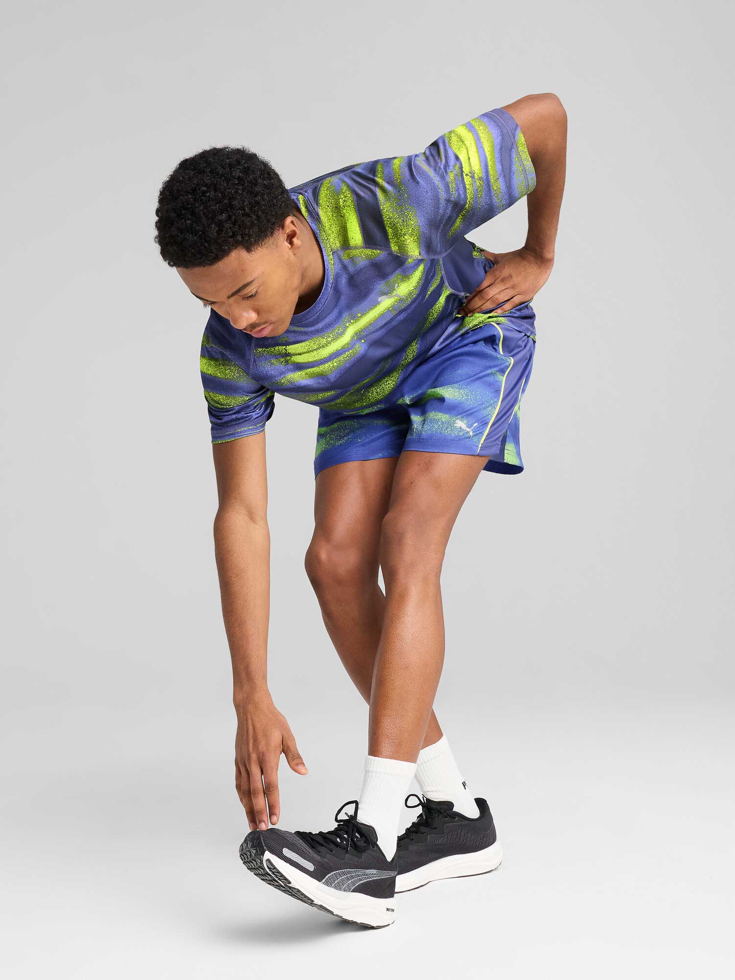 PUMA Тениска RUN VELOCITY AOP TEE M (POLY)