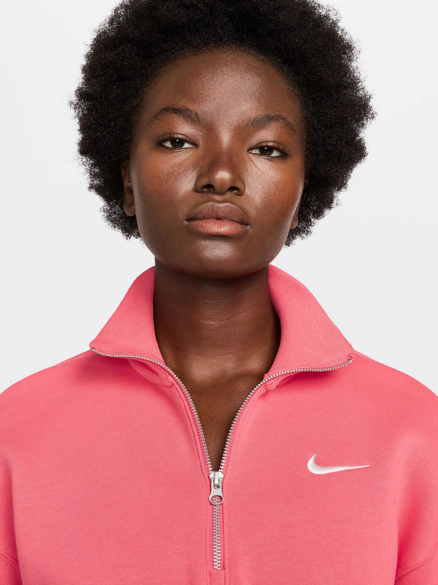 NIKE Блуза W NSW PHNX FLC QZ CROP