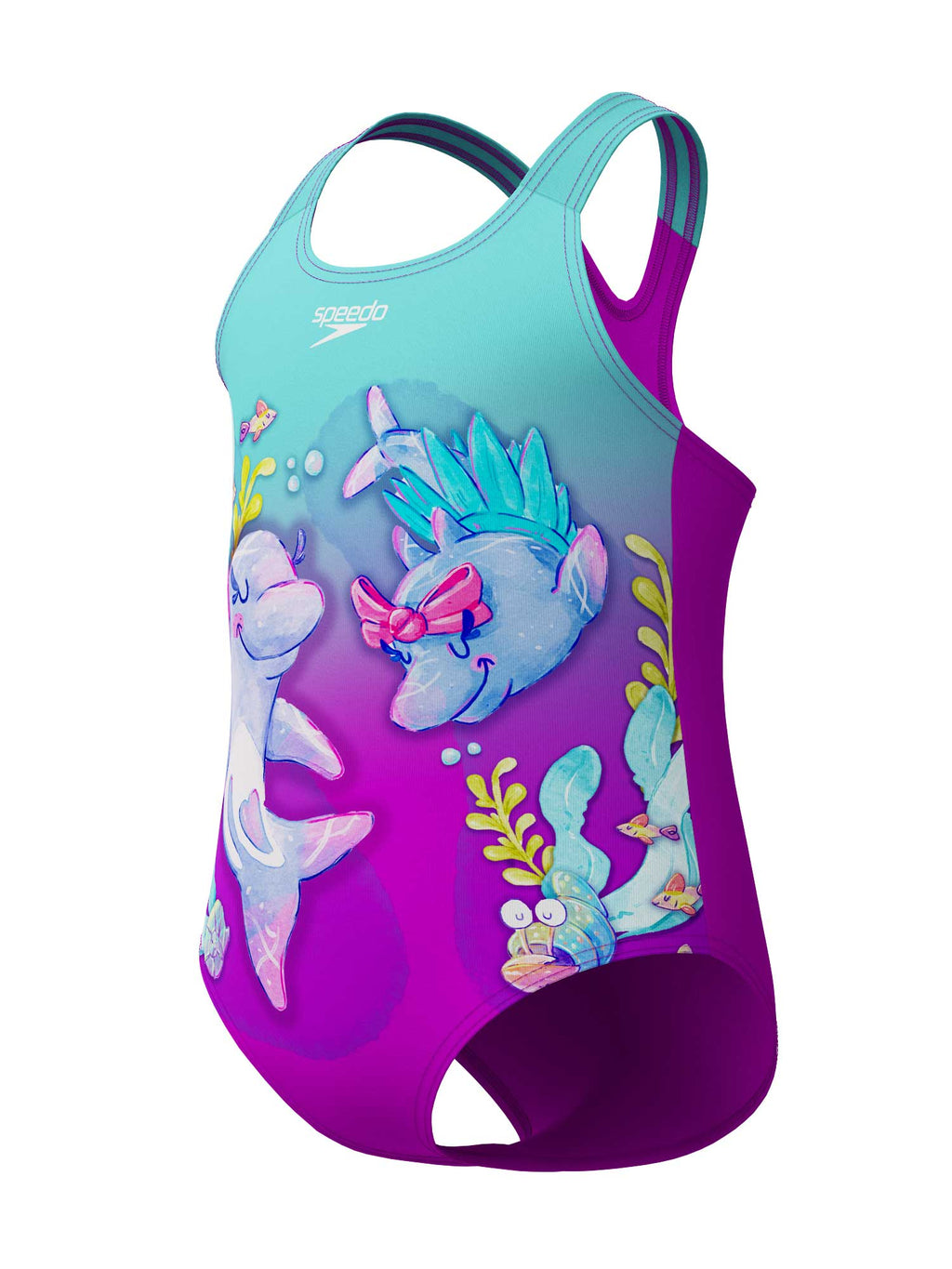 SPEEDO Цял бански GIRLS DIGITAL PRINTED