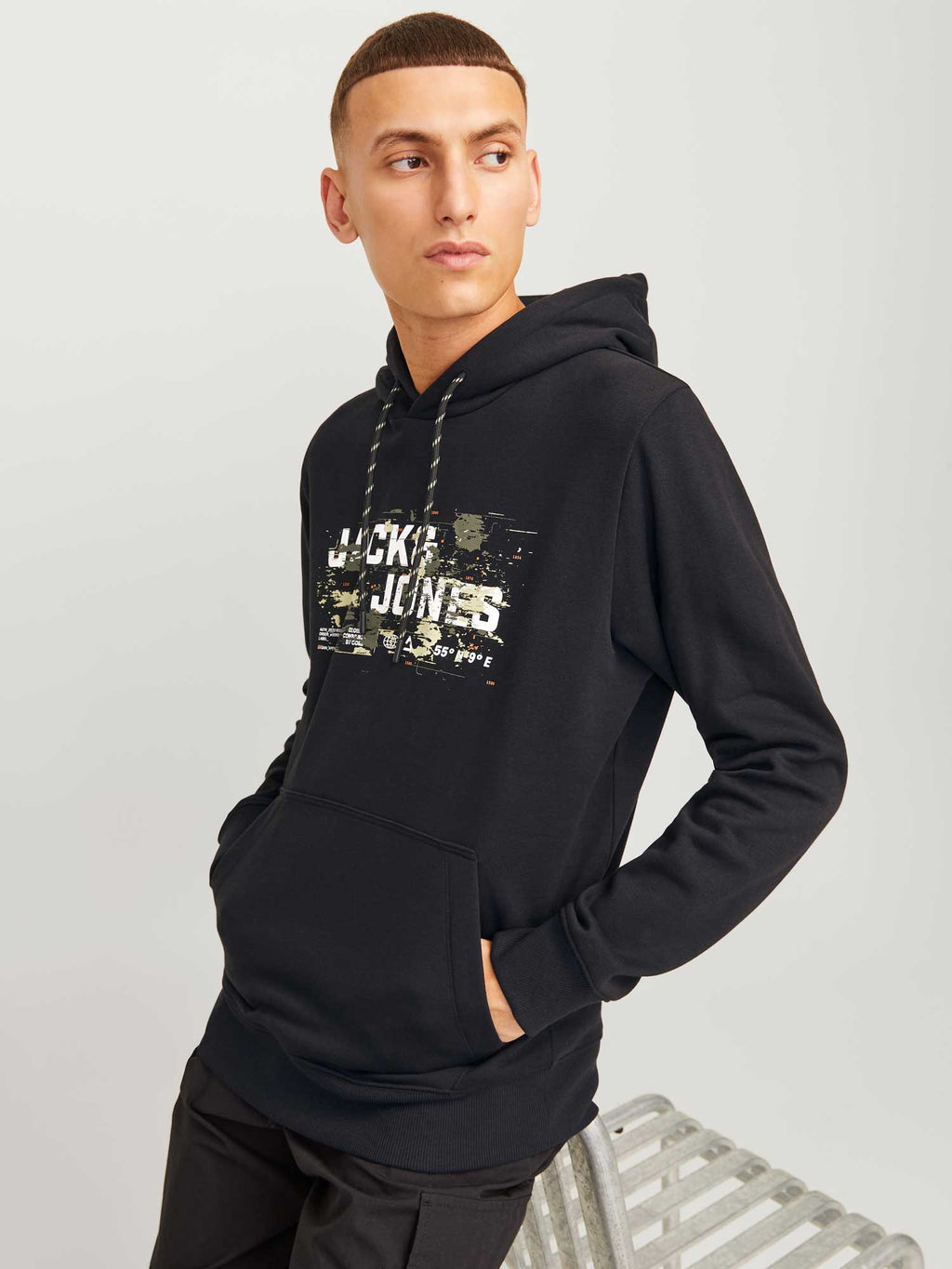 JACK & JONES Суитшърт JCOOUTDOOR LOGO SWEAT HOOD SN