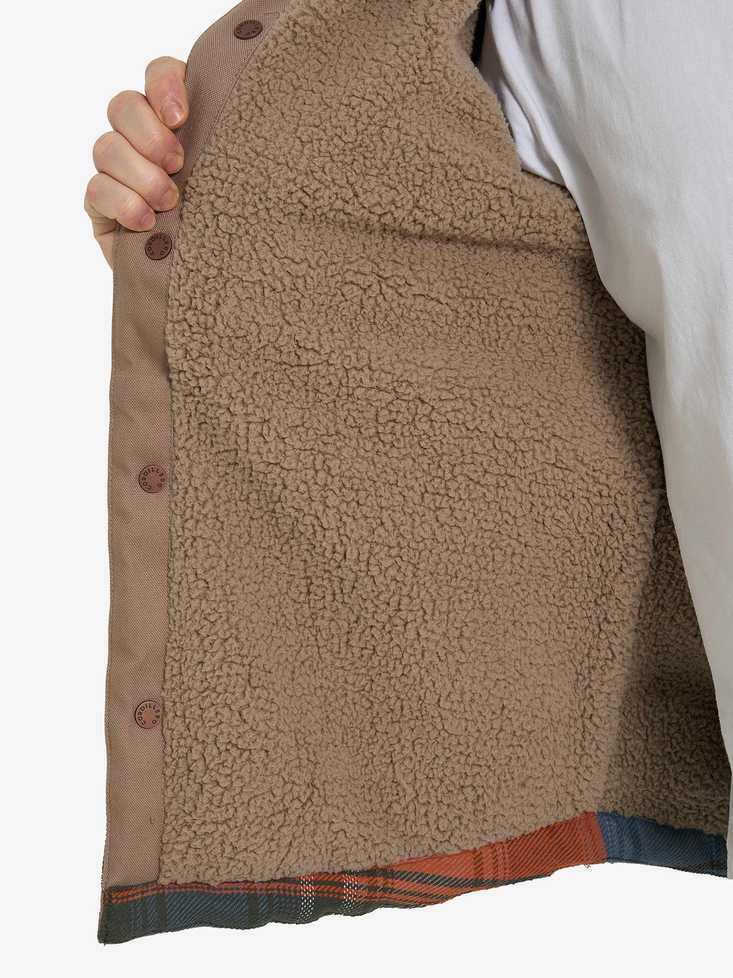 CORDILLERO Яке Male Hooded shirt with sherpa