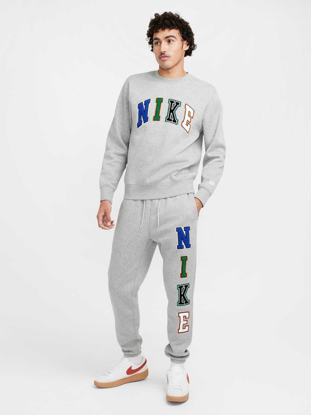 NIKE Спортно долнище M NK CLUB BB CF PANT LTTRS