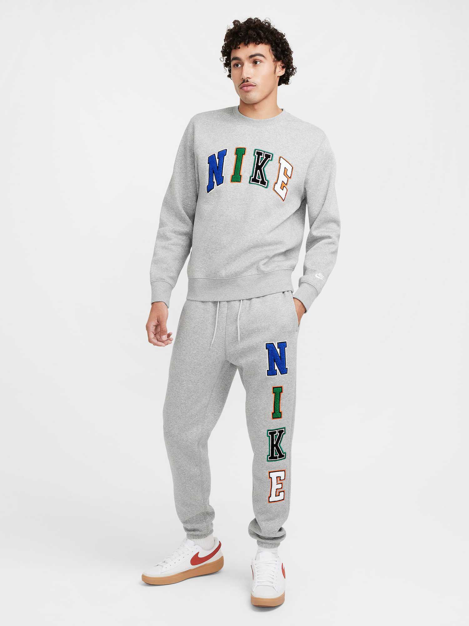 NIKE Спортно долнище M NK CLUB BB CF PANT LTTRS
