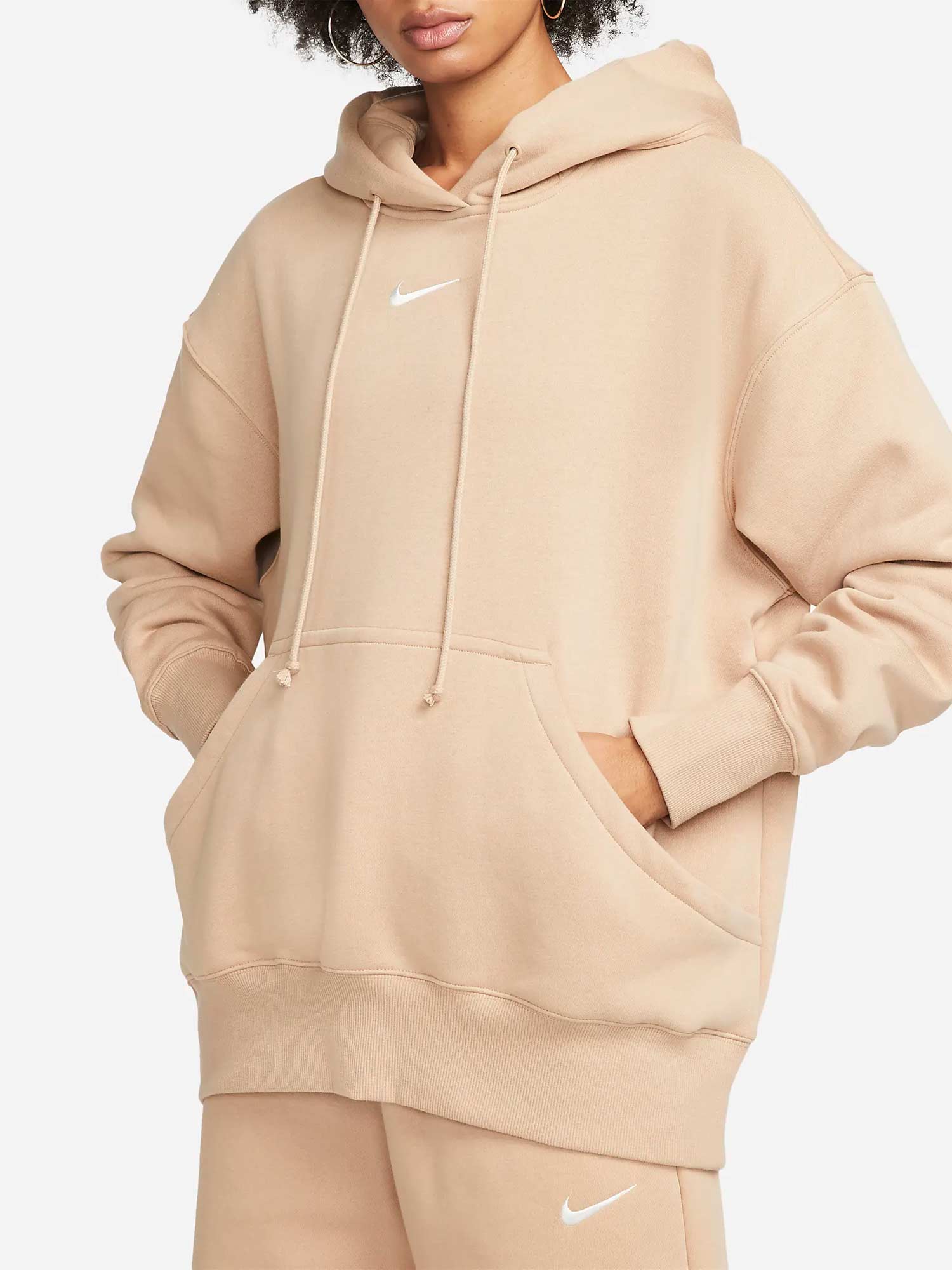 NIKE Суитшърт W NSW PHNX FLC OS PO HOODIE