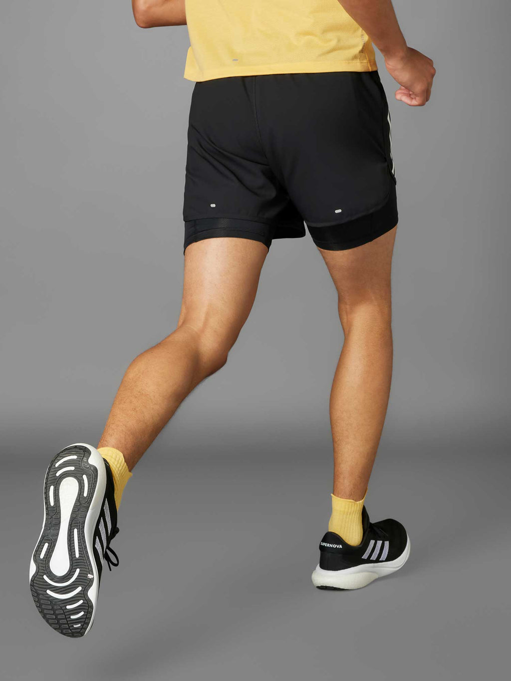 ADIDAS PERFORMANCE Къси панталони Own the Run 3 Stripes 2in1 Short
