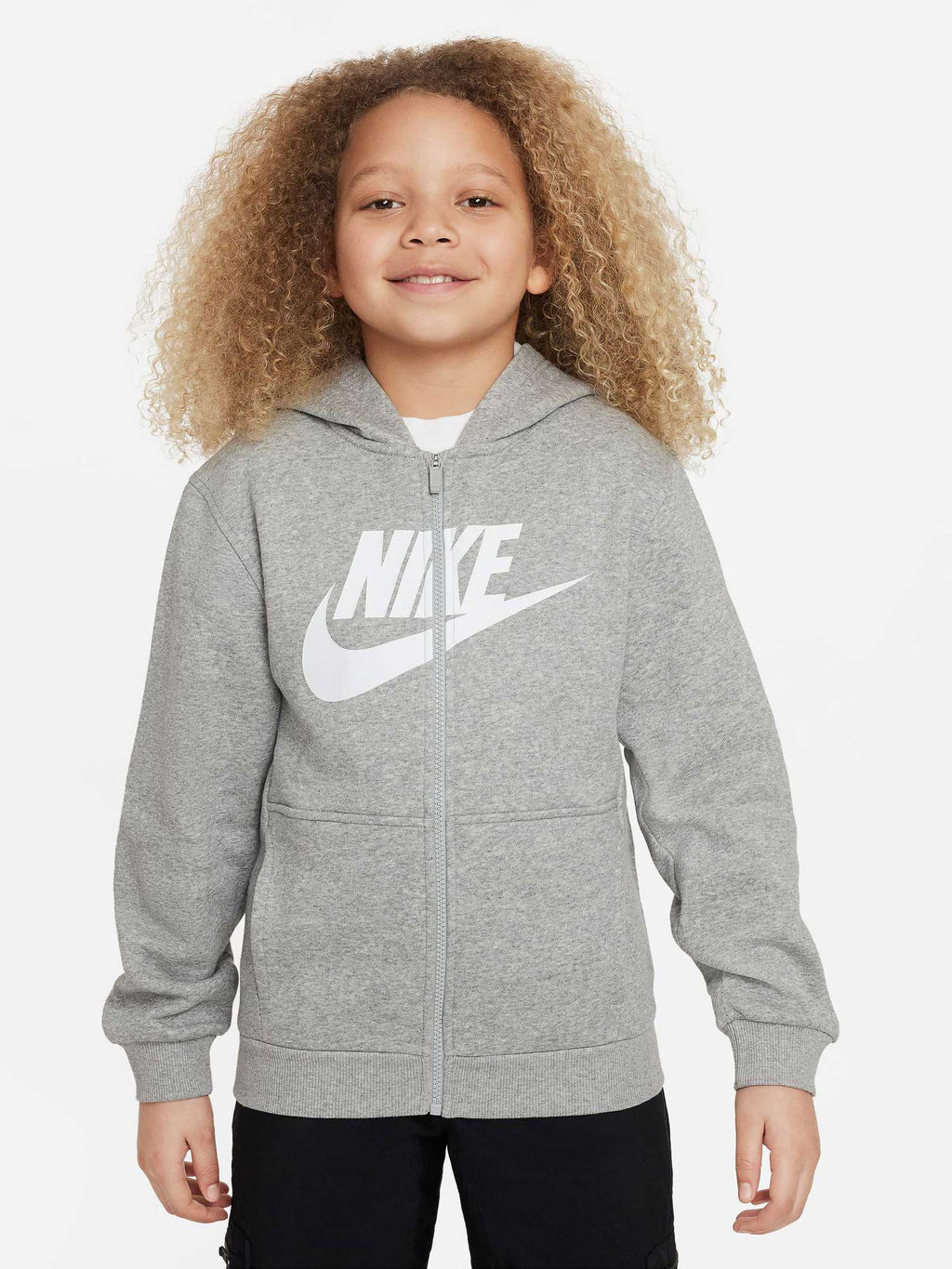 NIKE Суитшърт K NSW CLUB FLC HD FZ LS HBR