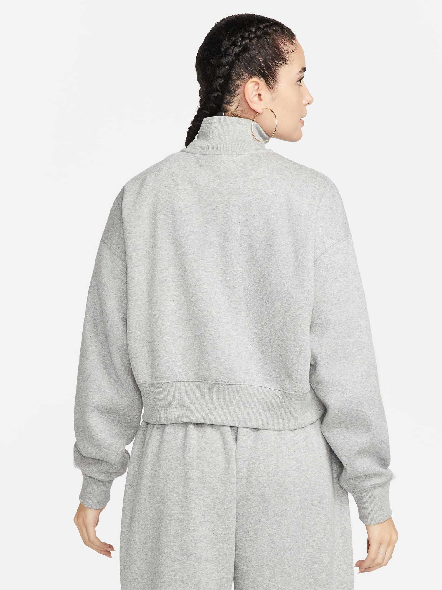 NIKE Блуза W NSW PHNX FLC QZ CROP