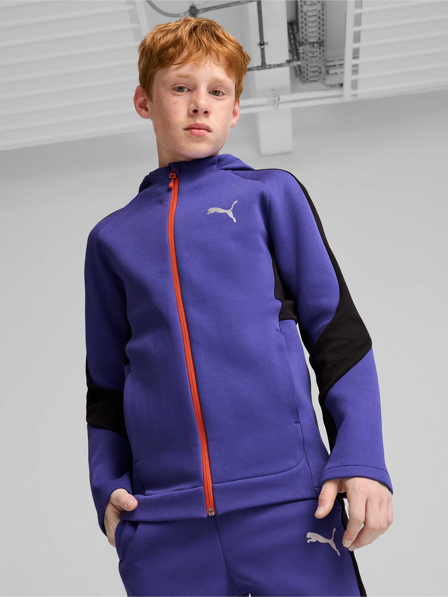 PUMA Суитшърт EVOSTRIPE FZ Hoodie DK B